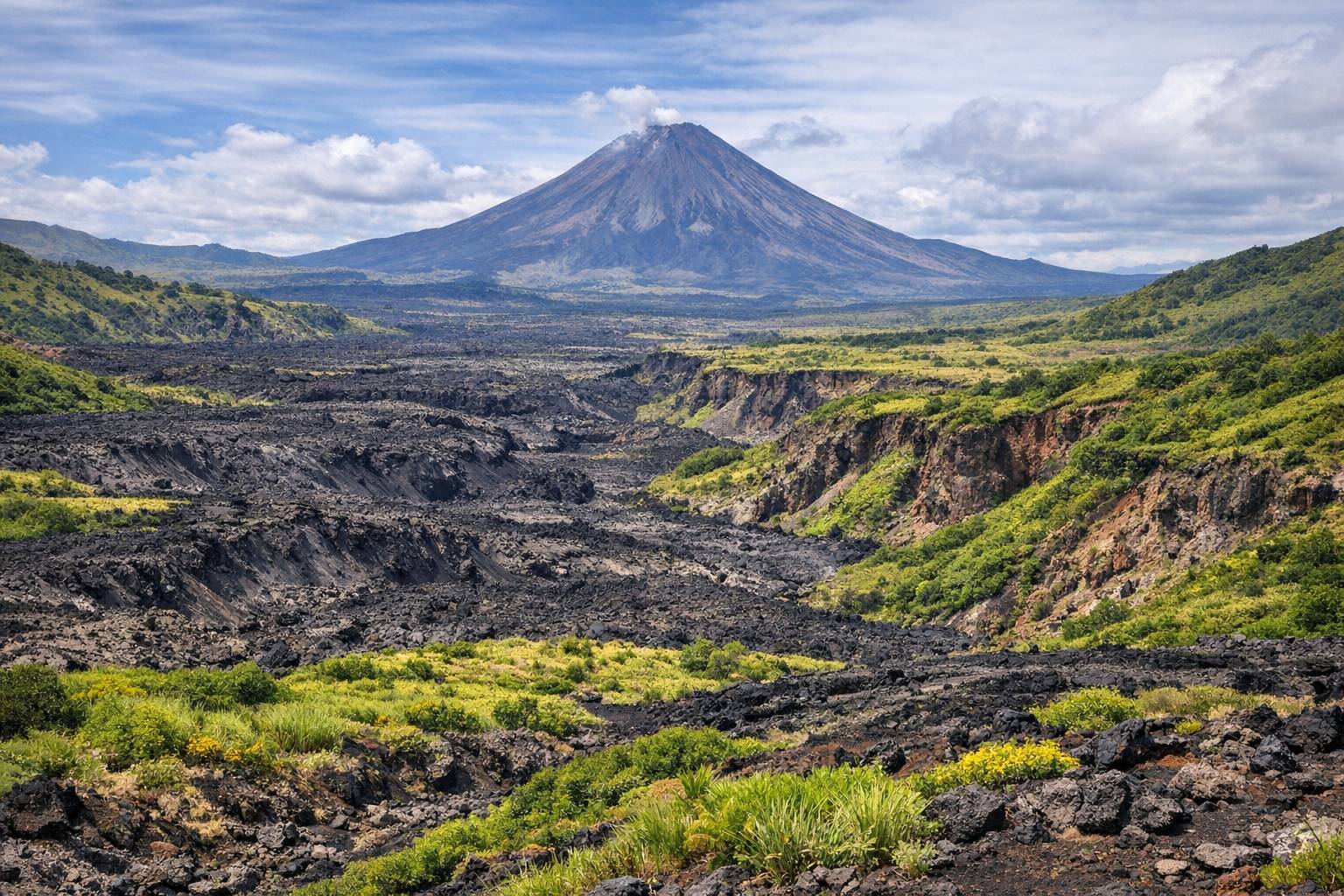 Cómo influyen los volcanes en la biodiversidad según la geología del entorno